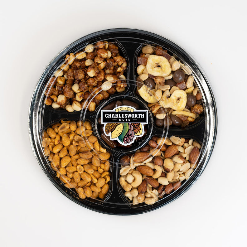 Delicious party snack filled with nuts mixed, perfect for serving on the table at gatherings