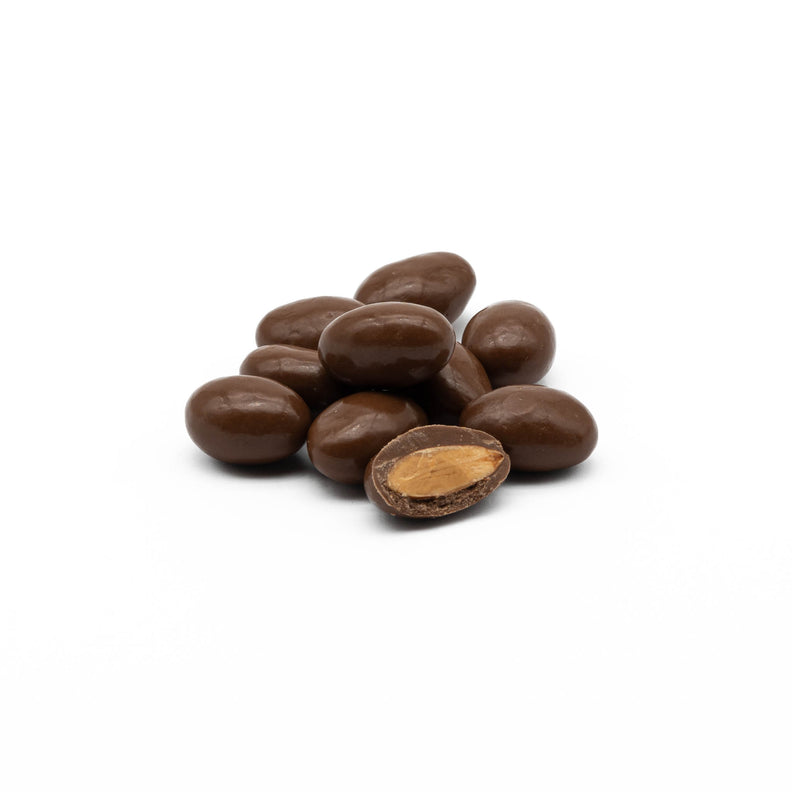Almonds covered chocolate