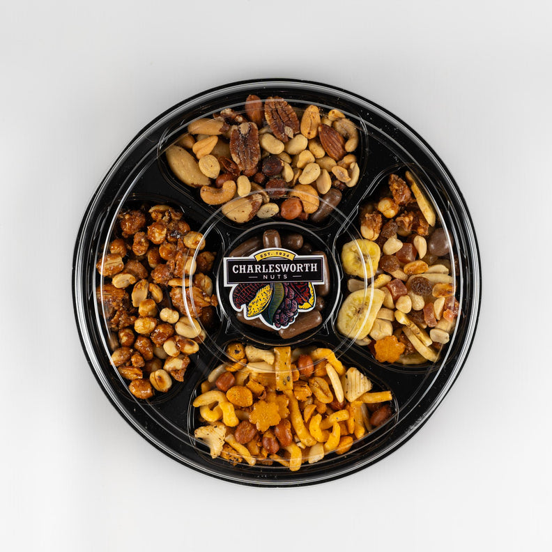 Delicious Christmas Party snack filled with almonds ready to serve on the table