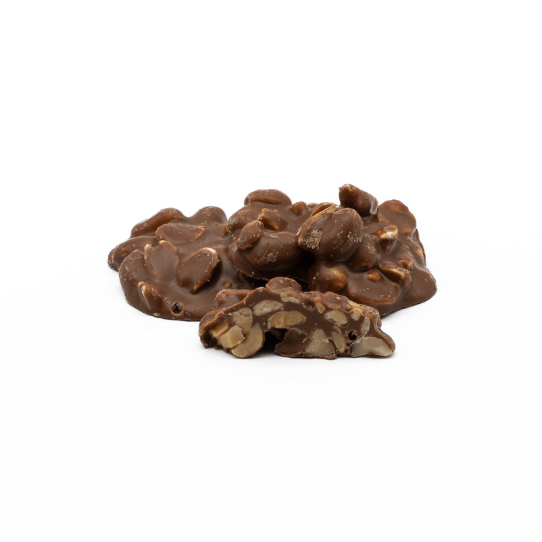 Australian roasted peanuts covered with pure milk chocolate