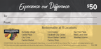 "Charlesworth Nuts voucher back side value at $50"